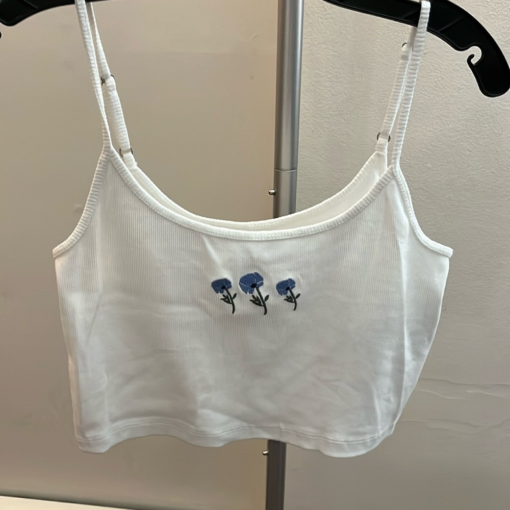 Hollister cropped tank top size large